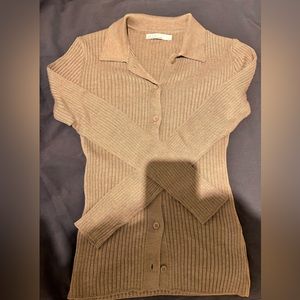 Oak + Fort Longsleeve Button Up Polo